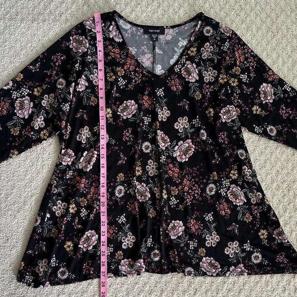 Bundle of 2 Tunic Tops Karen Kane/Susan Graver Size 1X Floral Fall Casual Travel - Picture 8 of 16